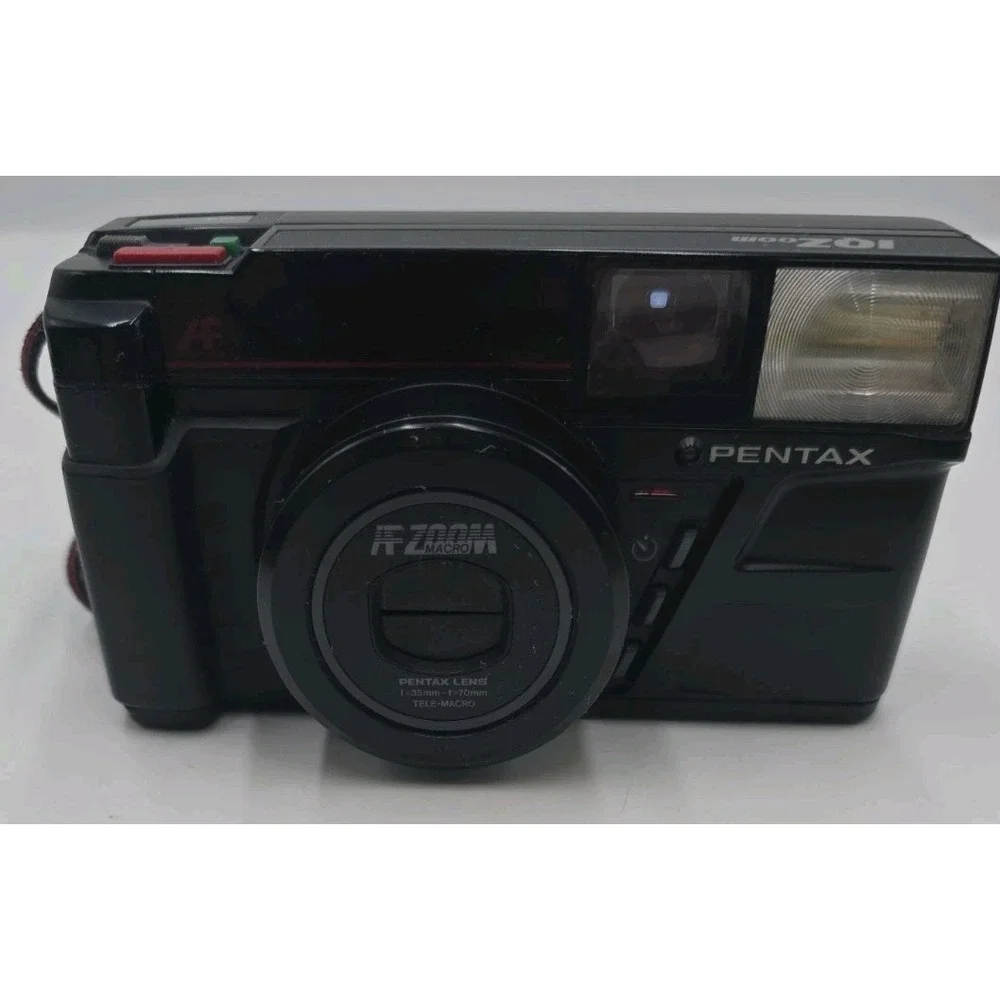 Pentax IQZoom AF Zoom Macro 35mm Film Camera 35-70mm Lens Tested Working